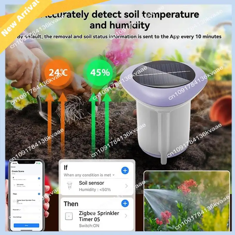 

M01K Tuya Smart Zigbee датчик почвы солнечная температура и влажность тестер почвы со шлюзом измеритель температуры и влажности посадки
