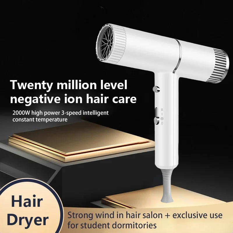 Anion Hair Dryer High Speed Electric Turbine Drying Thermostat Processor Fast Drying Hair Professional Hairdressing New