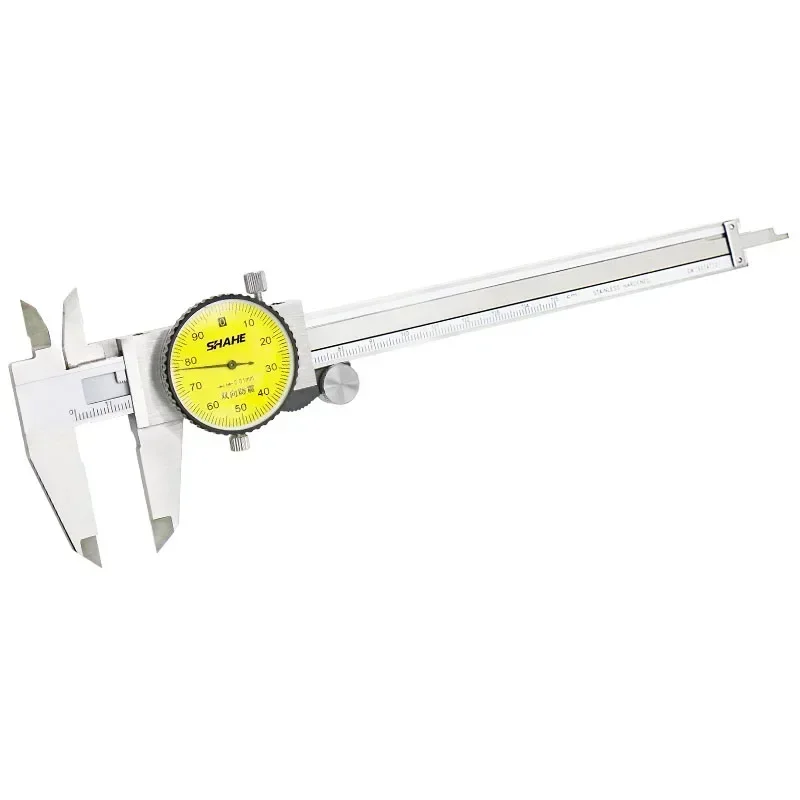 SHAHE Metric Gauge Dial Caliper 0-150 mm/0.01mm Double Shock-proof Stainless Steel Precision Vernier Caliper Gauge