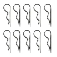 10/20/30pcs stainless steel R Shaped spring cotter pins safety clip spring plug set Fastener Hardware for Repairing Cars