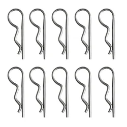 10/20/30pcs stainless steel R Shaped spring cotter pins safety clip spring plug set Fastener Hardware for Repairing Cars