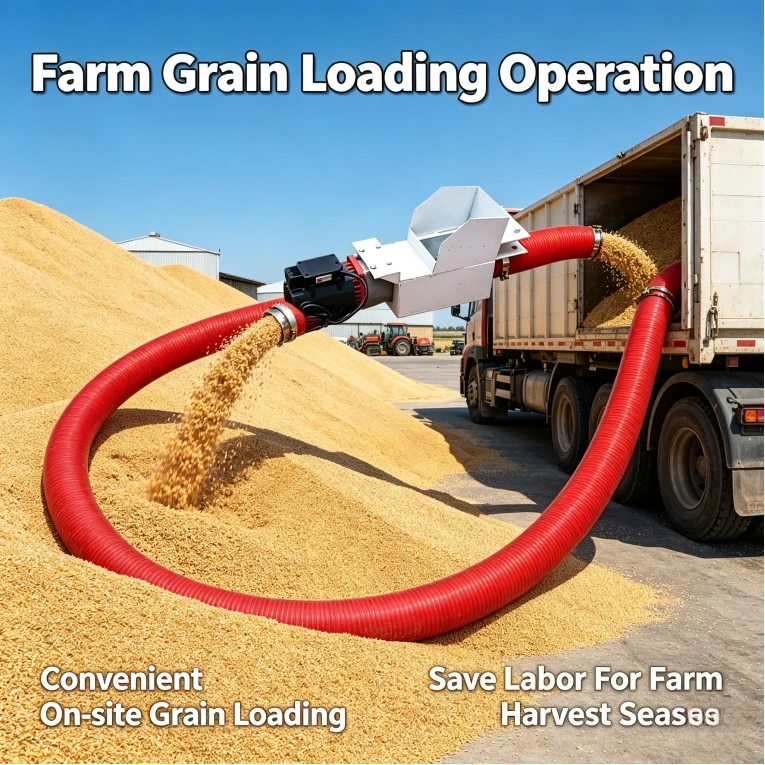 Small Household Grain Suction Machine Large Suction Hose Spiral Corn Wheat Pumping Feeding Machine
