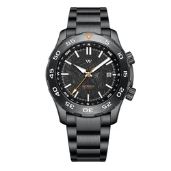WM Watch Automatic Mechanical Military Men Outdoor Watches Sapphire Water Resistant Compass Welly Merck Watch Man Miyota WM157