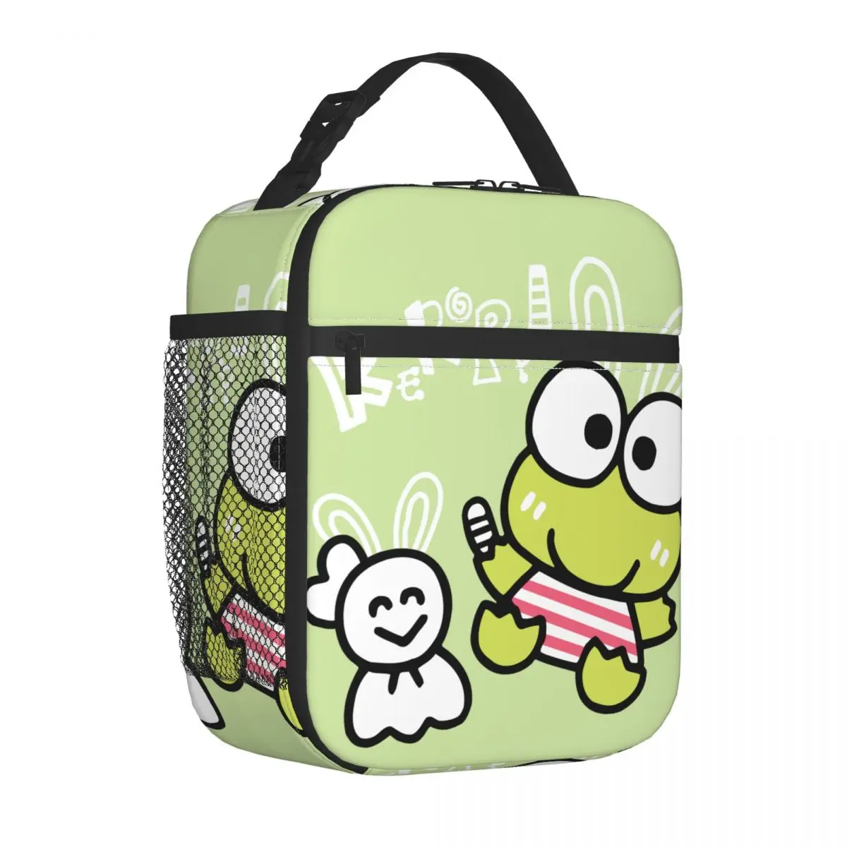 Unique Outdoor Ice Bag Cute Frog Tote Sanrio Kero Kero Keroppi Outdoor Hand Bag Girl Boy｠