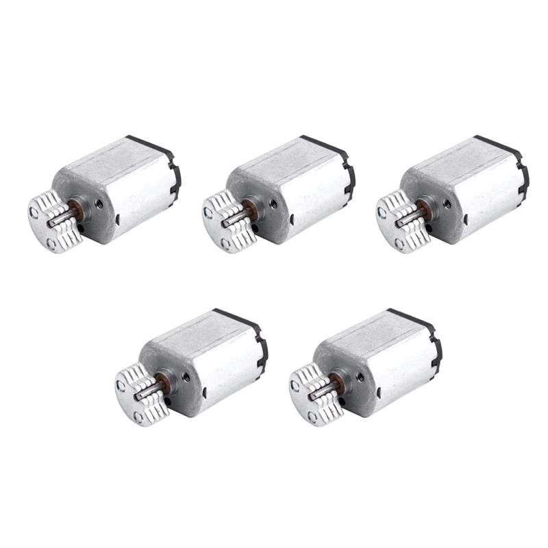 5X DC1.5V-9V 0.08A 3200RPM Output Speed Micro-Vibrating Motor, 18X15x12mm Silver