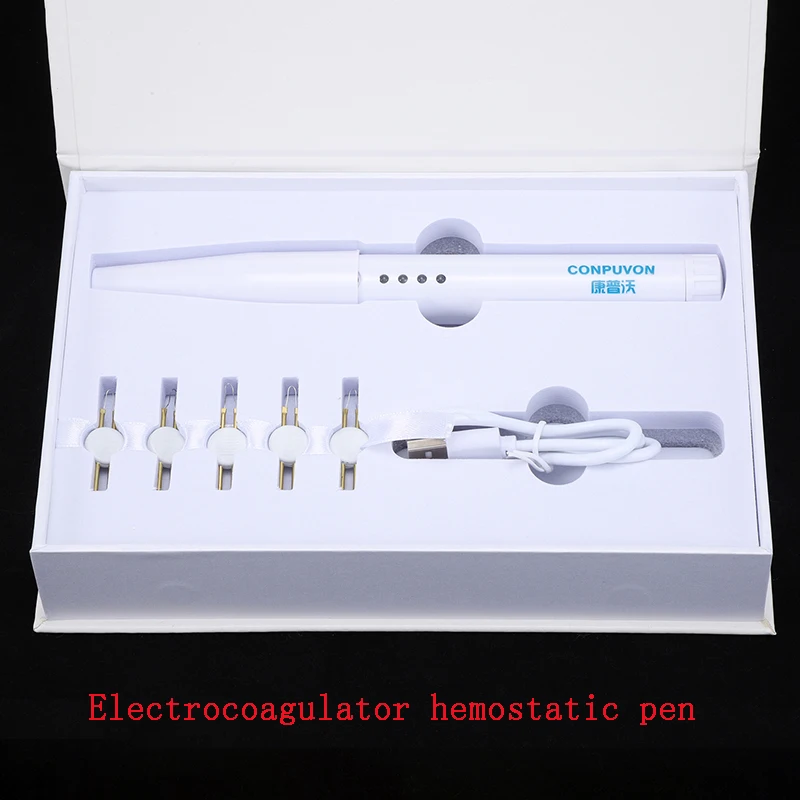 Ophthalmic electrocoagulator hemostatic pen cautery rechargeable double eyelid tool