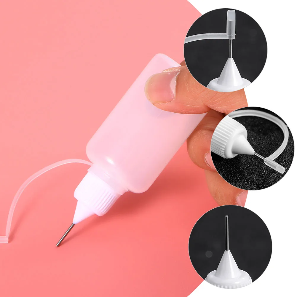 15pcs 10ml Syringe Packaging PE Needle Tip Bottles Flexible Transparent Storage Organizer Empty Applicator Set