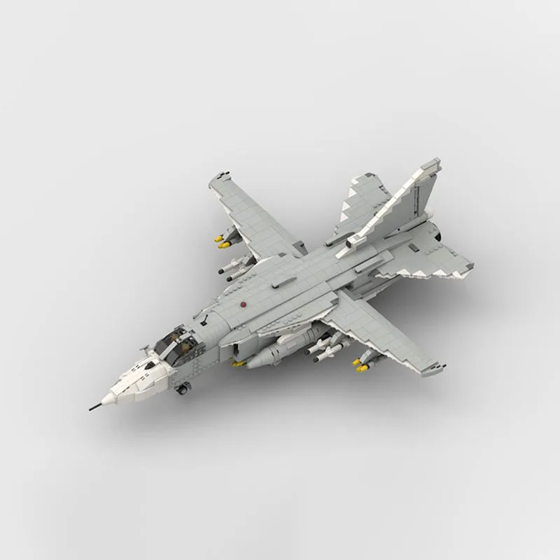 1474 قطعة 1/34 مقياس سوخوي Su-24 سياج مقاتلة منفذها نموذج Moc لتقوم بها بنفسك التعليم نموذج اللبنات لعبة الطائرات العسكرية #2