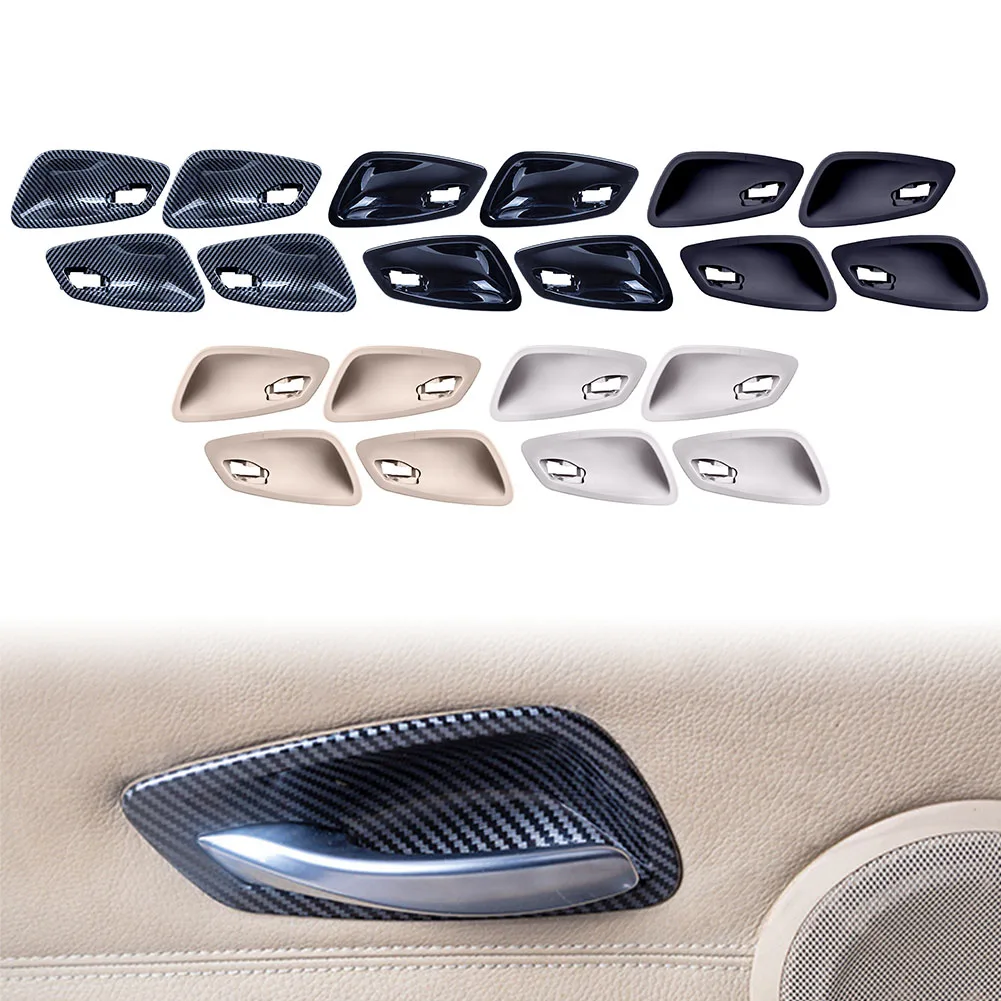 4Pcs Car Inner Front Rear Left Right Door Handle Bowl Cover For BMW 3 Series E90 2005-2012 For E92 E93 M3 2008-2008