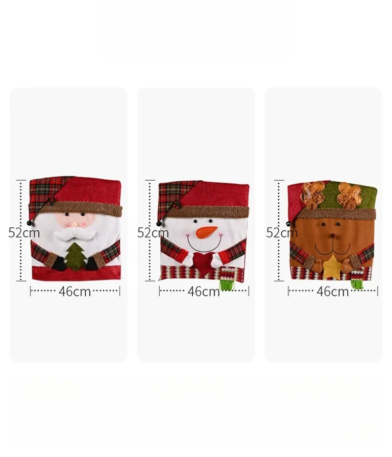 عيد الميلاد الديكور غطاء كرسي غطاء البراز فستان عيد الميلاد جديد دمية غطاء كرسي الحلي الزخرفية المفروشات المنزلية