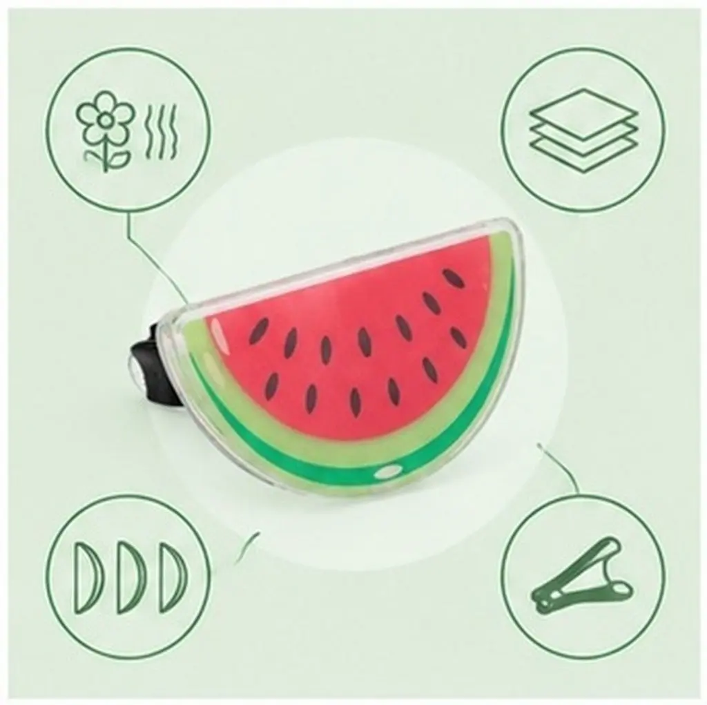 4Pcs Watermelon Themed Car Air Freshener Clips Fragrance Vent Diffuser for Vehicle Air Conditioning Outlet Cute Decorative Car