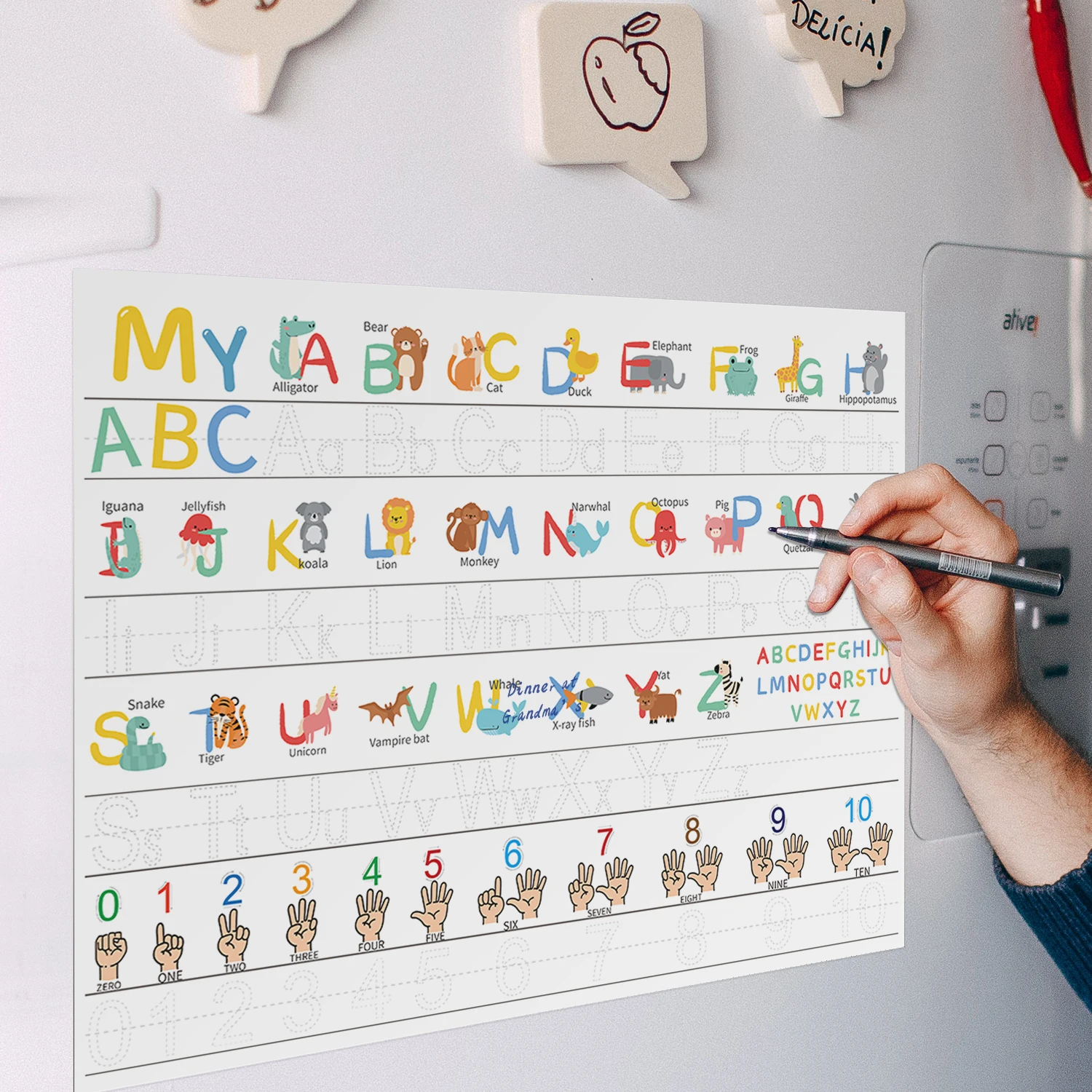 Leuke cartoon magnetische droo - Magnetic Letter Board recensie en prijs