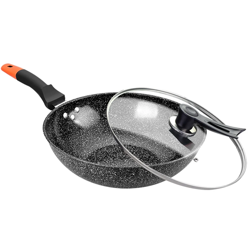 

Medical Stone Non-Stick Pan Household Iron Pot Non-Stick Induction Cooker Gas Stove Special Frying Pan Gas Stove Applicable