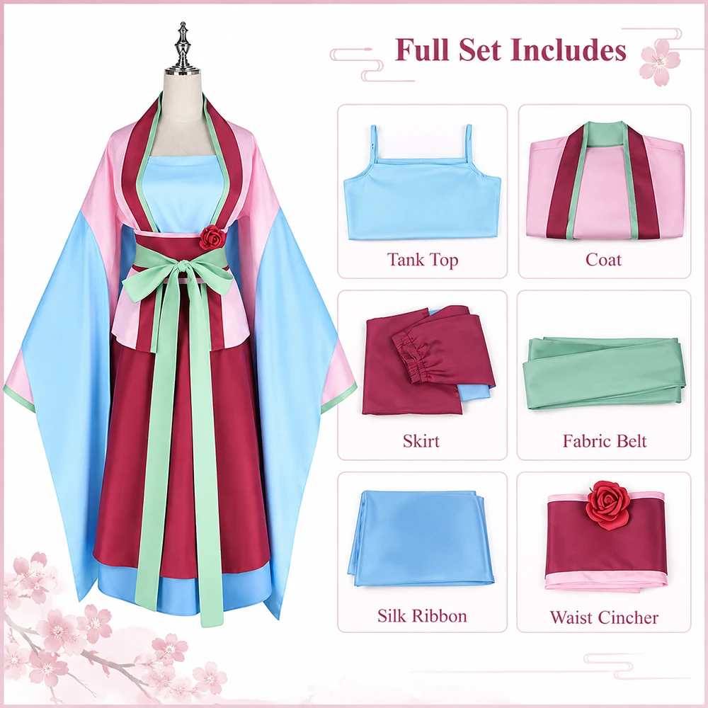 The Apothecary Diaries Cosplay Costume Maomao Jinshi Anime Woman Man Outfit Traditional Chinese Style Halloween Party Uniform - view 6