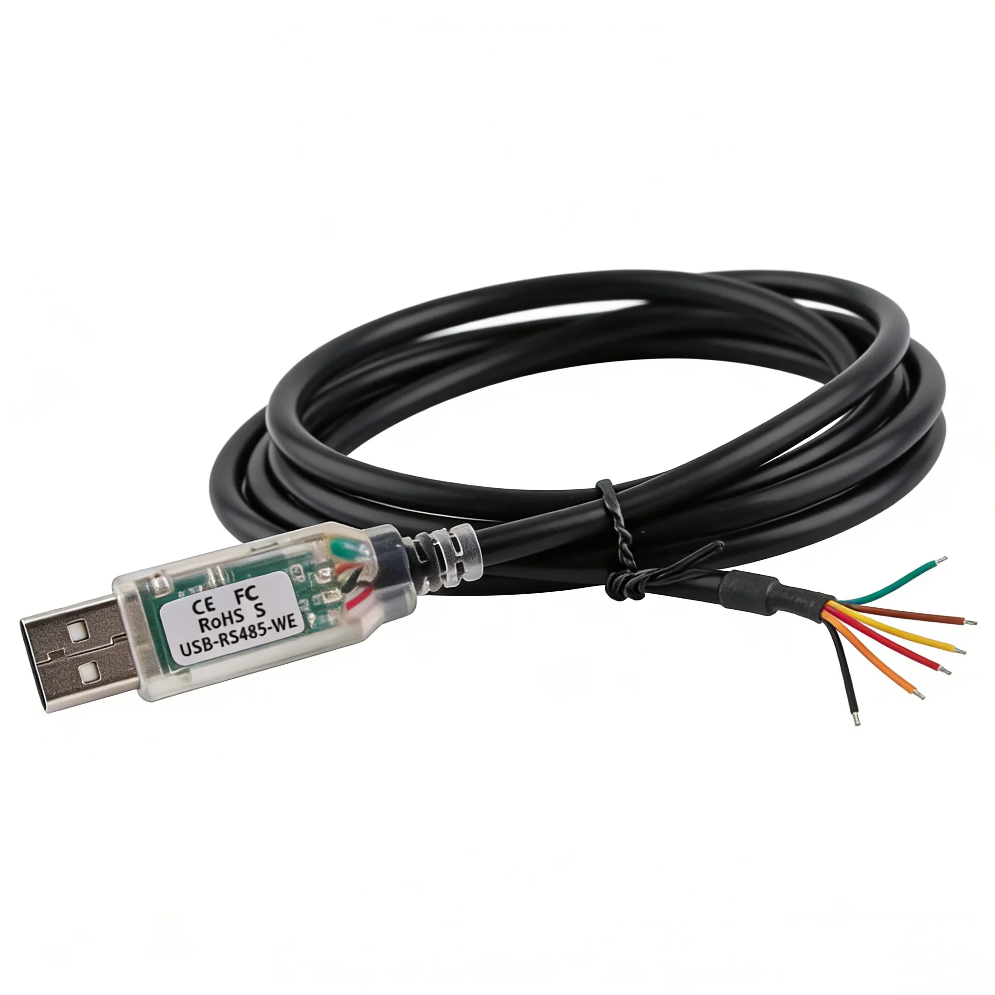 FTDI USB To RS485 Serial Port Converter Adapter Cable 6Pin Wire End Chip Supports Windows 10 8 7 XP Easy Install