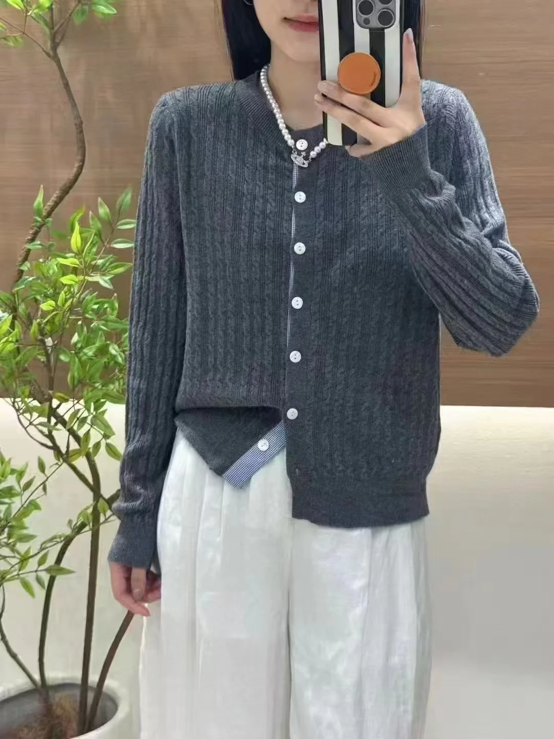 

Korean Sle Knitted Long Sve ort Cardigan Autumn Winter Slim Fit Sweater Twist Design High Quali Knitting Outerwear Top