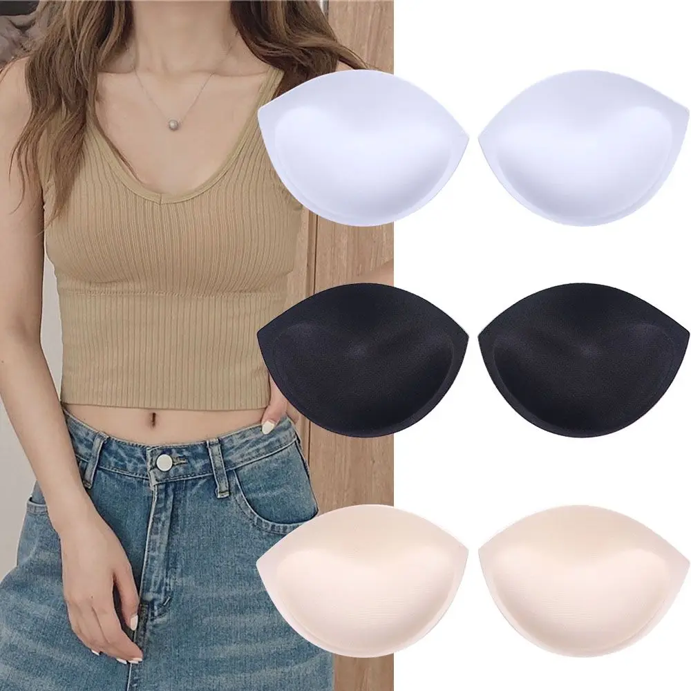 Reggiseno traspirante Inserti push up Coppe Reggiseno al seno Enhancer Addensare Cuscinetti per il petto Coppe per il petto delle donne Cuscinetti per reggiseno in spugna Inserti per il petto