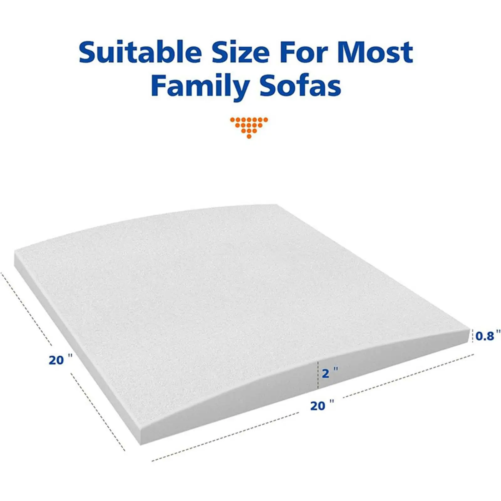

3 Pieces Couch Cushion Support Sofa Cushion Support Board Curved Furniture Seat