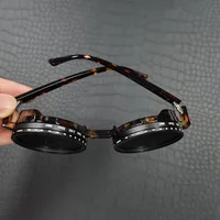 Nuevas gafas de sol ajustables con montura ámbar redonda Retro, gafas polarizadas con filtro para pesca al aire libre, gafas de sol con protección solar UV Unisex