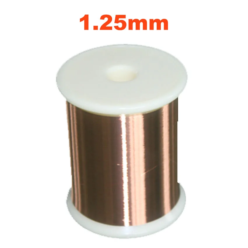 

1M QZY180 1.25MM Copper Wire Enameled Round Winding Wire Repair DIY 1meter QZY-180 1.25 mm