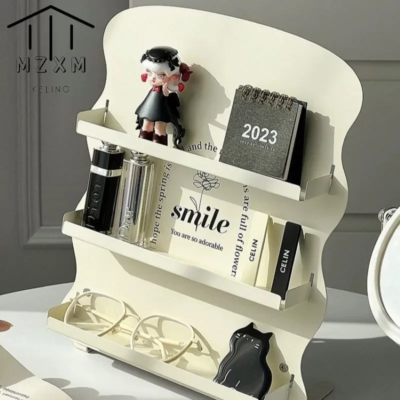 

INS Style Desktop Cosmetics Shelf Perfume Lipstick Organizer Cosmetics Organizer Desk Jewelry Storage Displa