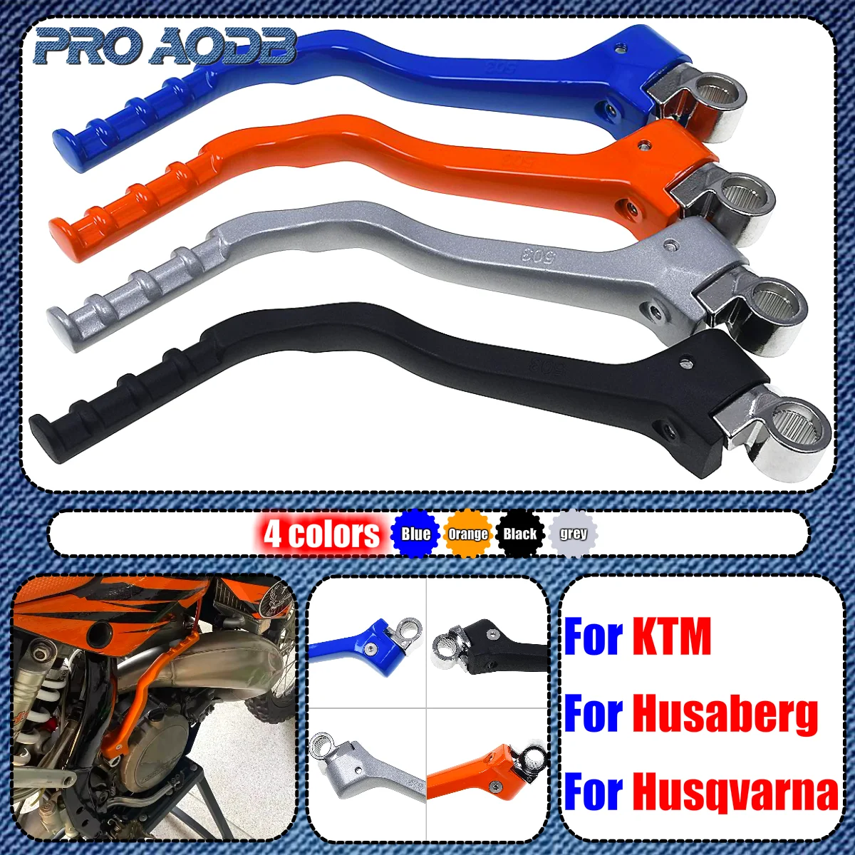 

For KTM 250 300 350 400 450 500 525 530 EXC EXC-F XC XC-F XCW XCW-F SX SX-F 1998-2019 Motorcycle Kick Start Starter Lever Pedal