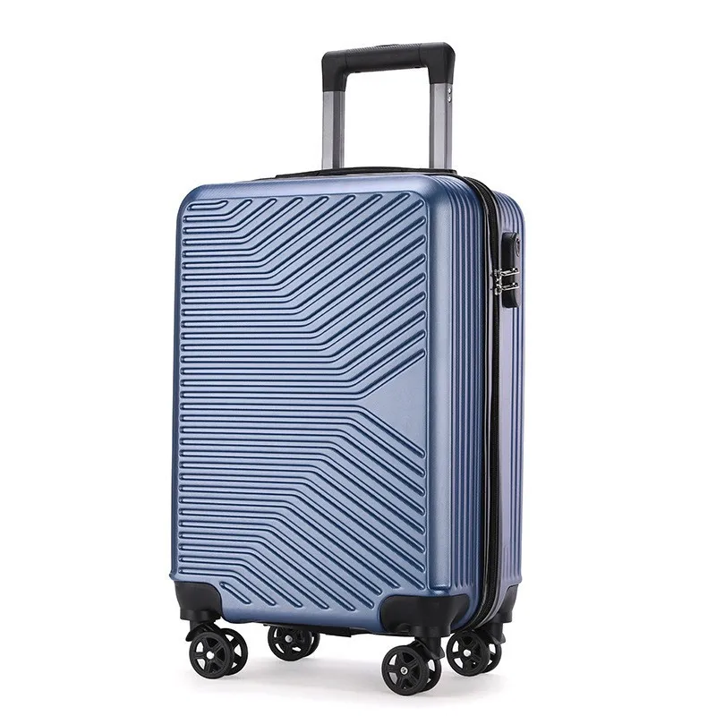 2024 Universal Wheel Travel Box Zipper Style Luggage Trolley Box Silent Password Box Mount Case