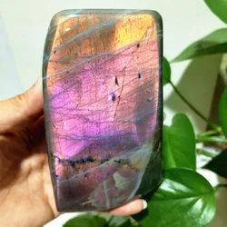 Natural Stones purple Labradorite Violet Stone Witchcraft FengShui Crystal Chakra Spiritual Reiki Healing Room Decoration