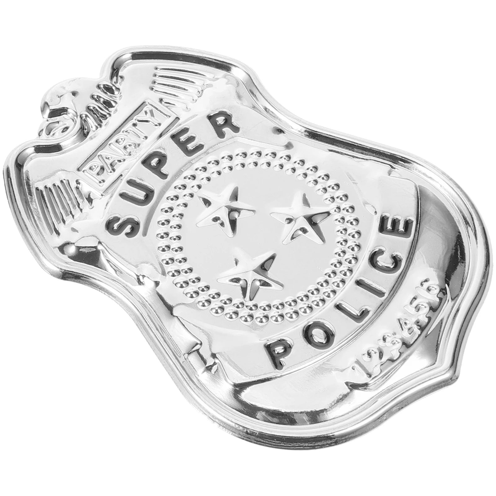 Police Badge for Men Hexagonal Star Halloween Costume Jewelry Anniversary Gifts Him Man