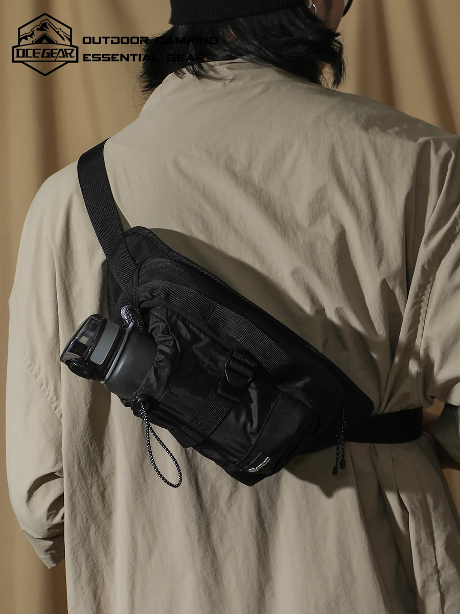 

OCEGEAR Waist Pack with Water Bottle Holder for Men Women Chest Bag Running Waterproof for Outdoor Travel Cycling Climbing