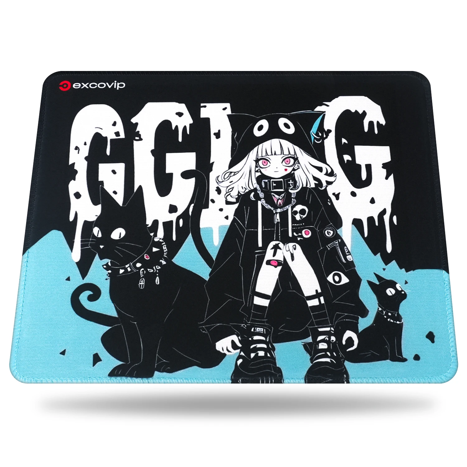 EXCO Gaming Mouse Pad with Stitched Edge Non-Slip Rubber Base Computer Mousepad Small for Office Home Laptop Portable Durable