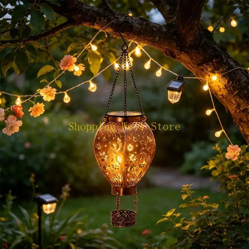 KX4B Warm Tone Hanging Light with Balloon Form for Garden Entry Area