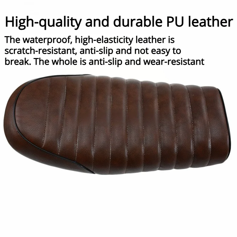 

Новая модель мотоцикла, подушка для сиденья в стиле ретро, винтажная удобная модификация деталей мотоцикла, подушка заднего сиденья гусеницы