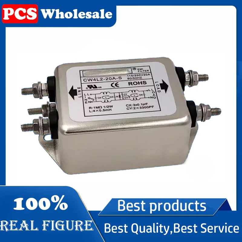 original Taiwan power filter CW4L2-10A-S/CW4L2-20A-S 110-250V bipolar biphase filter