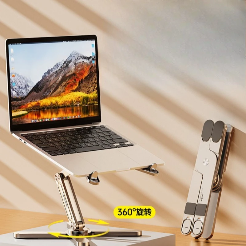 macbookair cooling base bracket, suspended pro support desktop heightening aluminum alloy 16 inches, metal vertical por