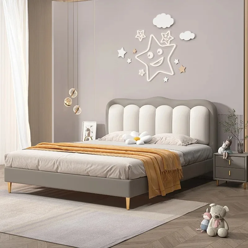 

Italian Luxury Girls Double Bed Wood Princess Bedframe Living Room Double Bed Full Size Headboards Schlafzimmer Bett Furniture