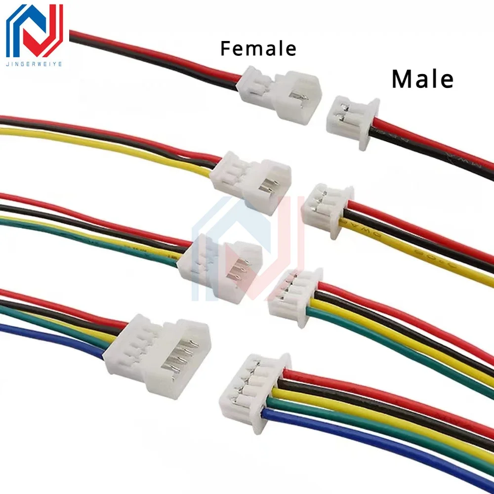 10PCS JST XH2.54 XH 2.54mm Wire Cable Connector 2P/3P/4P/5P/6/7/8/9/10/11/12 Pin Pitch Male Female Plug Socket 10/20/30cm Length