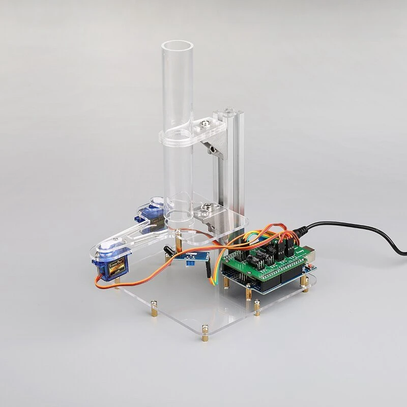 Xadrez Selecter Sorting Inteligente Robô para Estudo Kit Arduino, DIY Cor Sorter, preto e branco