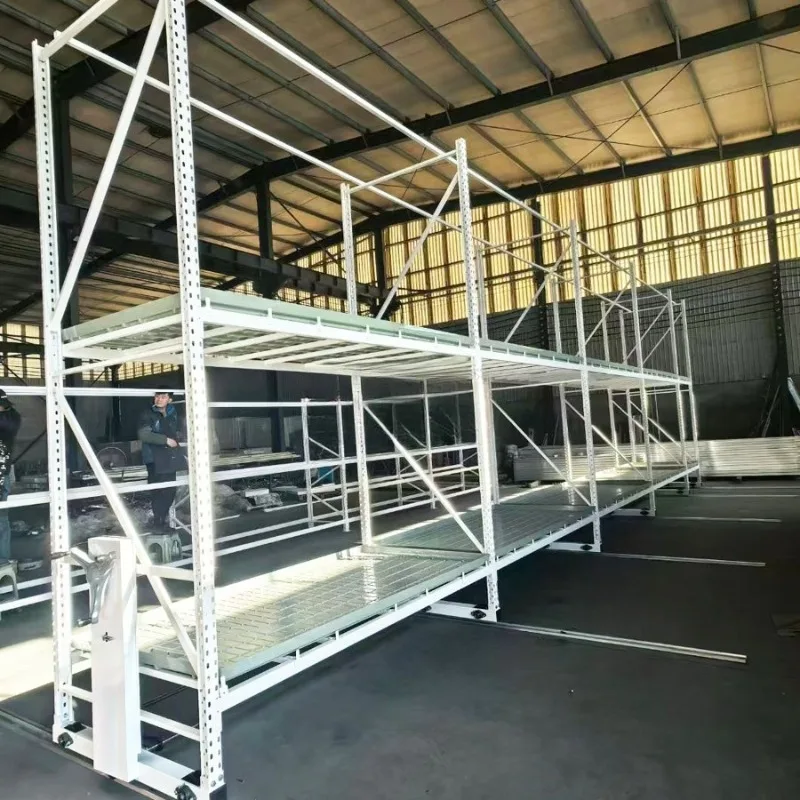 Plastic Flood Ebb and Ebb Growth Table Black Agricultural Hydroponics System with Light Emitting Diode Bar