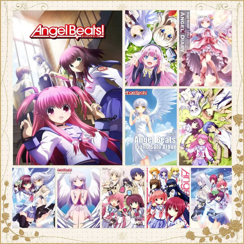 Anime A-Angel Beats Poster Wall Art Bedroom Living Room Dorm Bar Cafe Gym Studio Home Decor Gifts