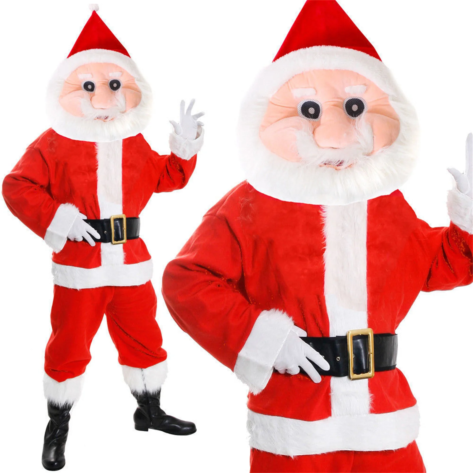 Costume da bambola di cartone animato con pupazzo di neve di Natale, alce di Babbo Natale, elfo di Natale, costume da spettacolo teatrale per bambini, festa cosplay