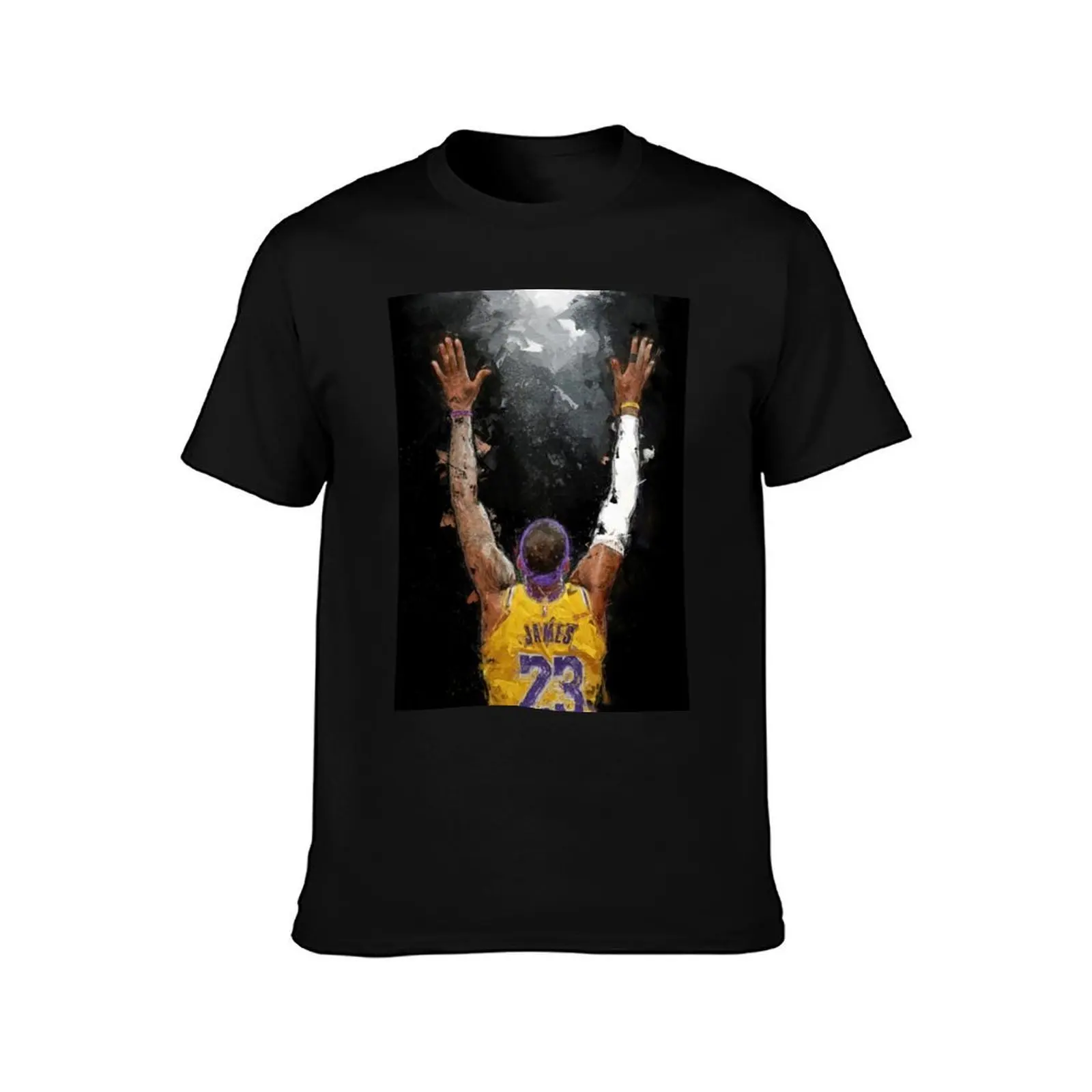 LABRON CHALK TOSS Poste T-Shirt, Summer Casual Cotton Tee, Oversized Streetwear Tops, Vintage Graphic Print, Unisex Men Women