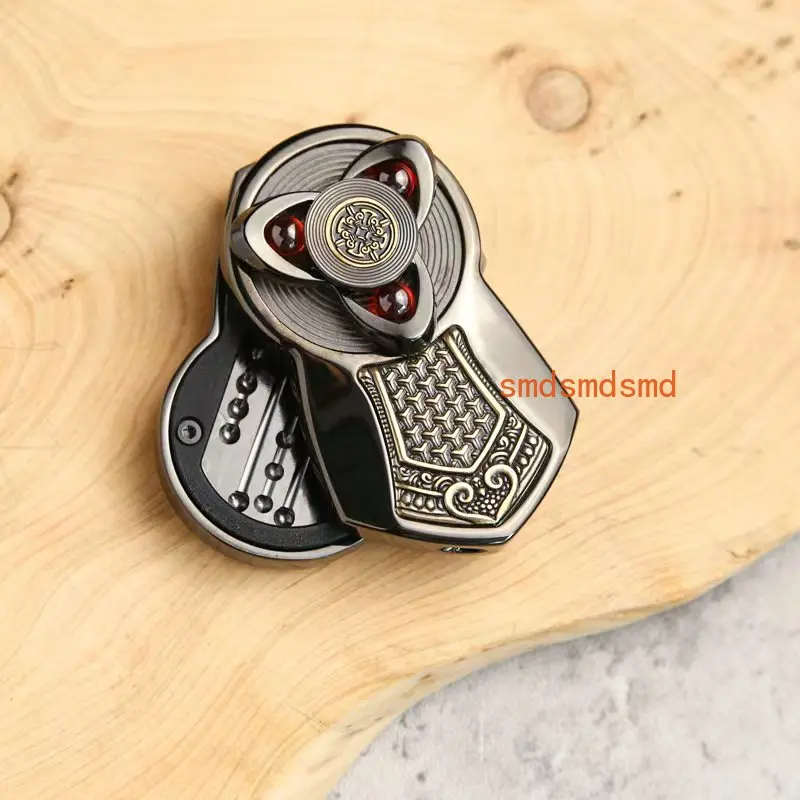 Shield-Shaped Slider Adult Metal Stress Relief Toy Push-Pull  ADHD  Toy Gift