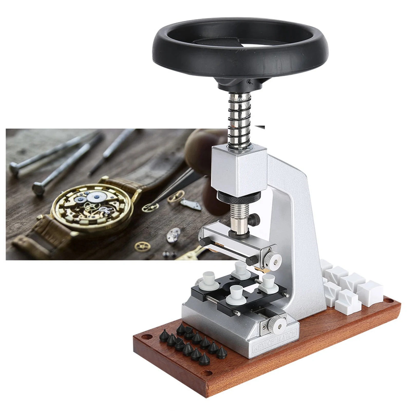

5700 Watch Case Opener 5700# Bench Watch Case Opener With Metal Base Watchmaker Repair Tool for /