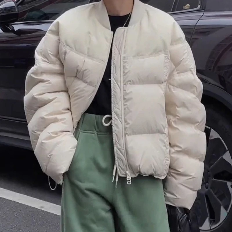 

2025 Winter Cropped Puffer, Petite Oversized Coat for Women Thickened Fashion Jacket