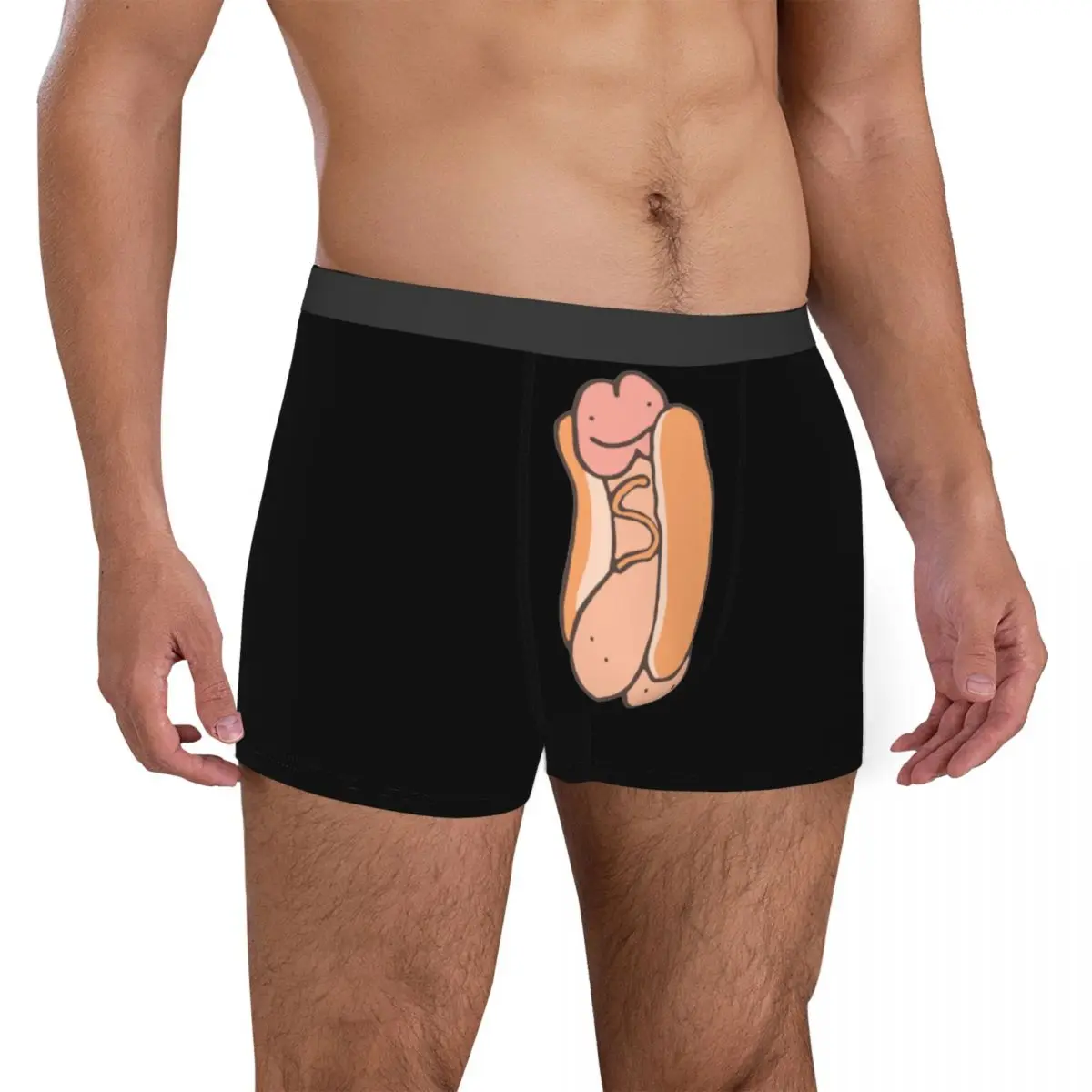 Funny Penis Dick Hot Dikkity Dog Man Boxers Soft Graphic Print Underpants