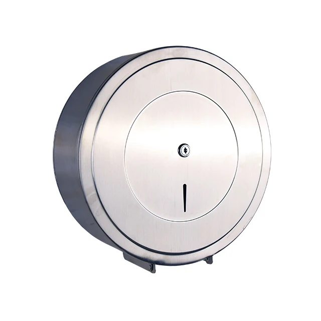 Stainless Steel Kitchen Toilet Tissue Paper Towel Roll Dispenser With Lock