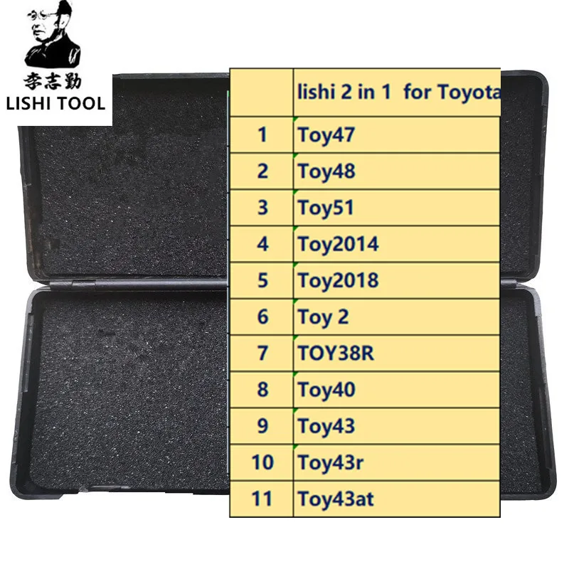 Lishi 1'i 2 arada alet Toy47 Toy48 Toy51 Toy2014 Toy2018 Oyuncak 2 TOY38R Toy40 Toy43 Toy43r Toy43at Çilingir Araçları Toyota için