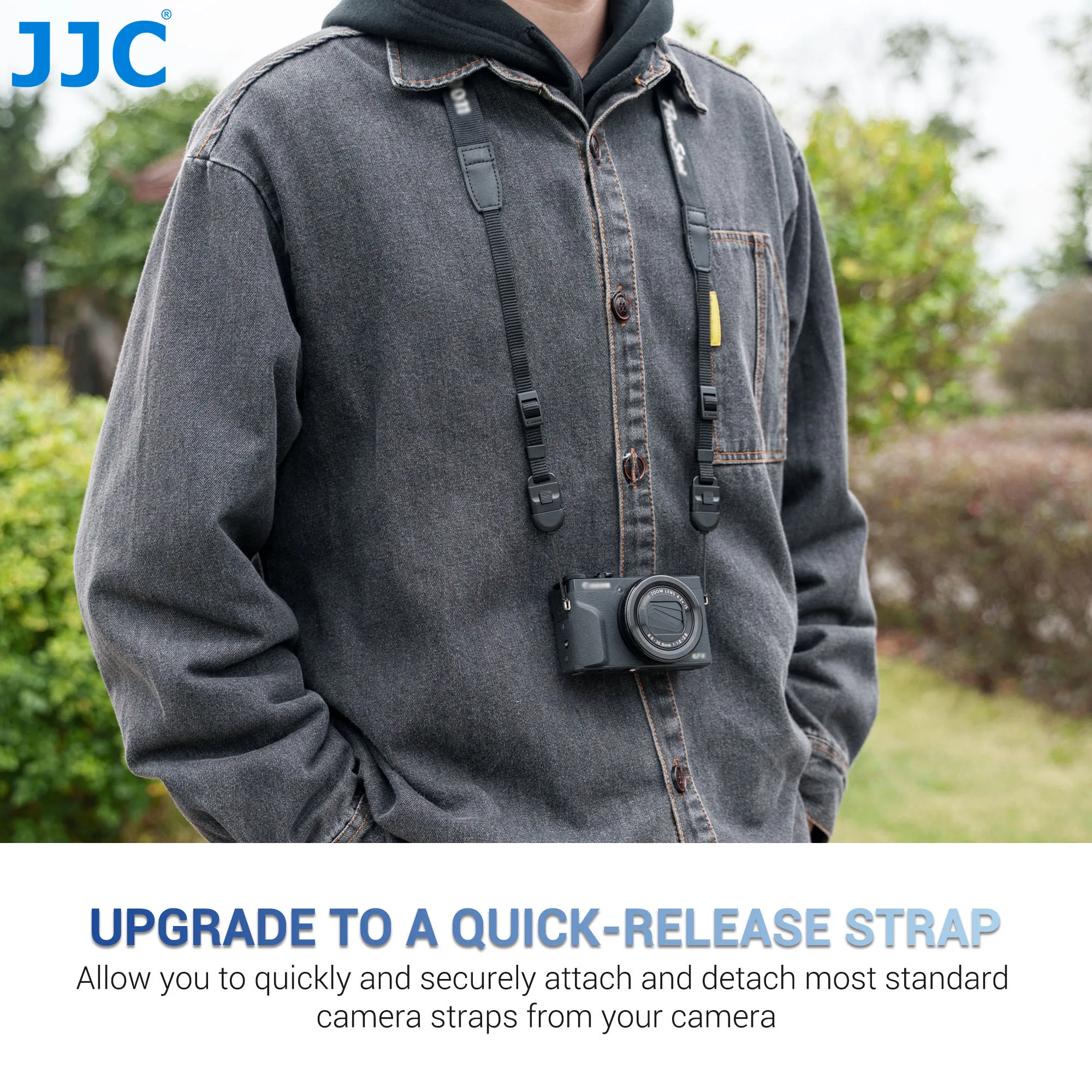 JJC 2Pack Universal Camera Strap Quick Release Buckle Scratch-proof Neck Strap Quick Release Loop Connector for Canon Nikon Sony