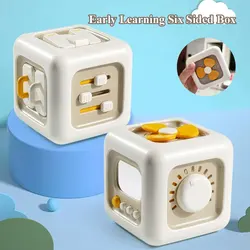 Juguete educativo Montessori, tablero ocupado, Cubo de bebé para niños, práctica de habilidad manual, interruptor Fidget Montessori, regalo de aprendizaje